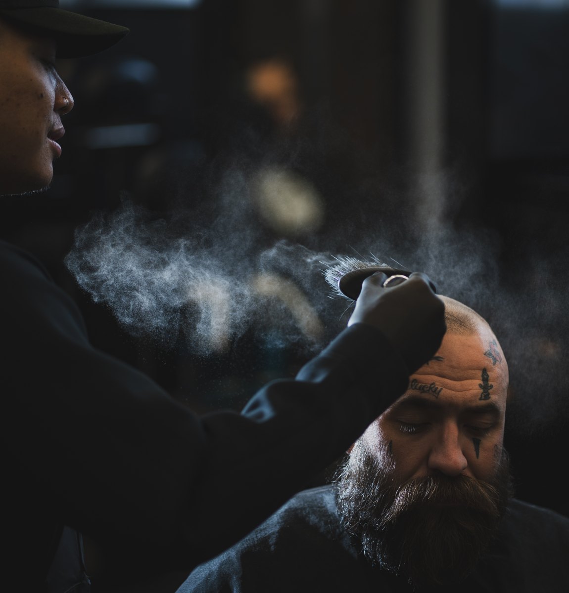 Branding photography for a Calgary barber shop